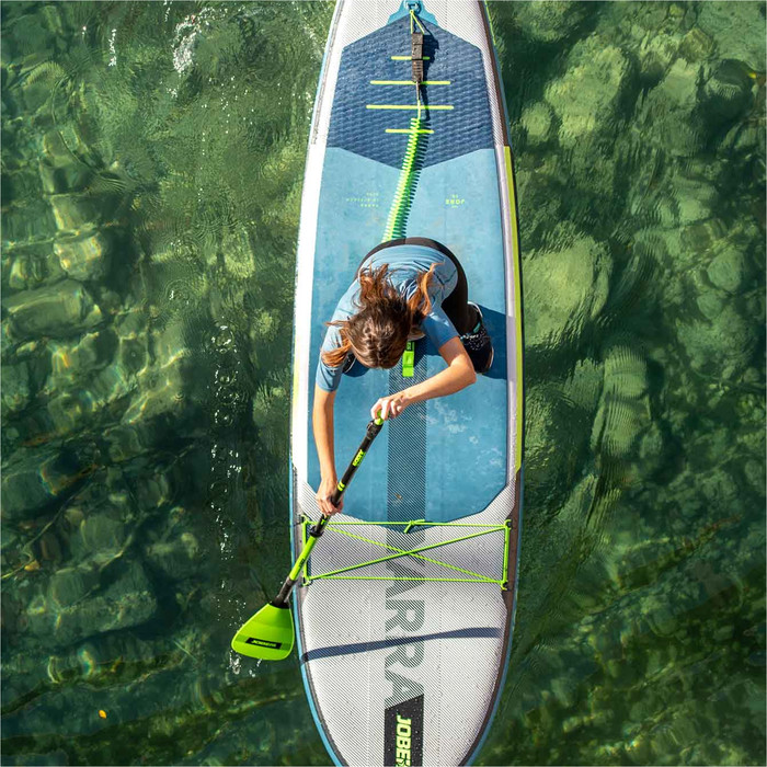2023 Jobe Yarra 10'6 Inflatable SUP Paddle Board Package 486423013 - Board, Bag, Pump, Paddle & Leash - Steel Blue